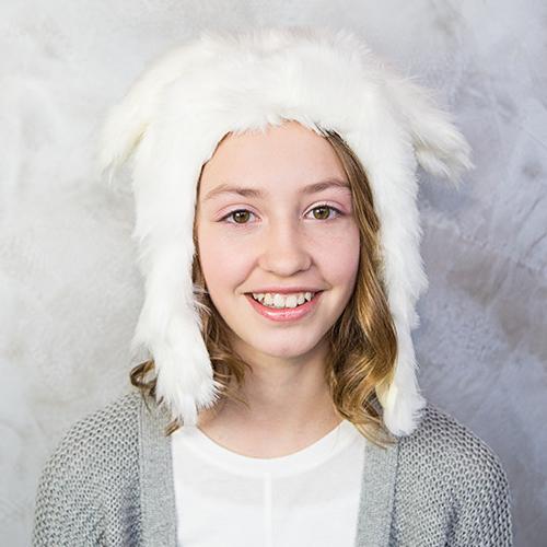 White Rabbit Faux Fur Hat for Kids & Adults by Eskimo Kids - My Little Baby Bug