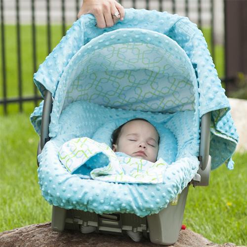 Hayden Car Seat Cover Whole Caboodle by Canopy Couture - My Little Baby Bug