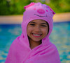 Bamboo Rayon Piggy Hooded Turkish Towel: Little Kid