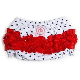 Confetti Red Diaper Cover for Girls by Ruffle Buns - My Little Baby Bug