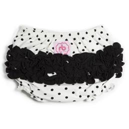 Confetti Black Diaper Cover for Girls by Ruffle Buns - My Little Baby Bug