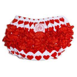 Heart to Heart Diaper Cover for Girls by Ruffle Buns - My Little Baby Bug