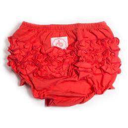 Bright Coral Diaper Cover for Girls by Ruffle Buns - My Little Baby Bug
