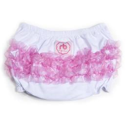 Pink Petal Diaper Cover for Girls by Ruffle Buns - My Little Baby Bug