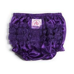 Purple Posh Diaper Cover for Girls by Ruffle Buns - My Little Baby Bug