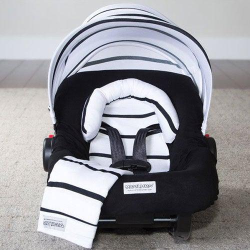 Black Stripes Car Seat Cover Whole Caboodle by Canopy Couture - My Little Baby Bug